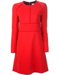 rotes gerade geschnittenes Kleid von Chloé