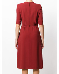 rotes gerade geschnittenes Kleid von Odeeh