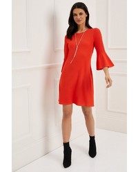 rotes gerade geschnittenes Kleid von Lipsy