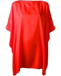 rotes gerade geschnittenes Kleid von Maison Martin Margiela