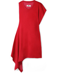rotes gerade geschnittenes Kleid von MM6 MAISON MARGIELA