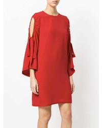 rotes gerade geschnittenes Kleid von P.A.R.O.S.H.