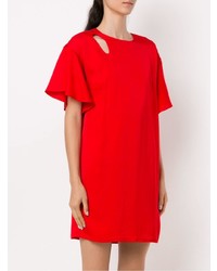 rotes gerade geschnittenes Kleid von Tufi Duek