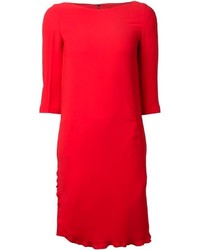 rotes gerade geschnittenes Kleid von Sonia Rykiel