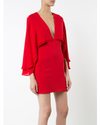 rotes gerade geschnittenes Kleid von Haney