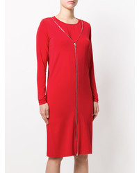 rotes gerade geschnittenes Kleid von MM6 MAISON MARGIELA