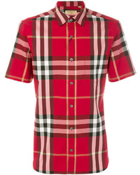 rotes Hemd mit Schottenmuster von Burberry