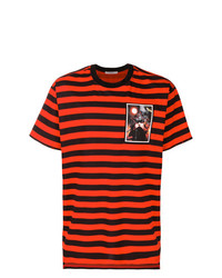 rotes horizontal gestreiftes T-Shirt mit einem Rundhalsausschnitt von Givenchy