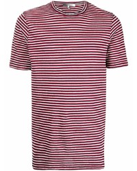 rotes horizontal gestreiftes T-Shirt mit einem Rundhalsausschnitt von Isabel Marant