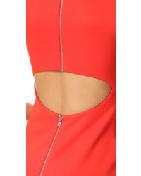 rotes Kleid mit Ausschnitten von MCQ