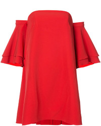 rotes Kleid mit Rüschen von Milly