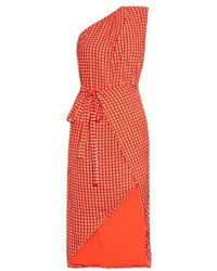 rotes Kleid mit Vichy-Muster