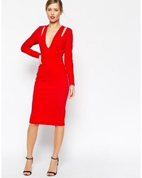 rotes Kleid von Asos
