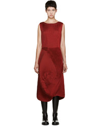 rotes Kleid von Issey Miyake