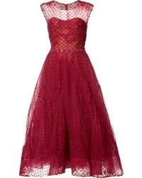 rotes Kleid von Marchesa