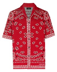 rotes Kurzarmhemd mit Paisley-Muster von Alanui