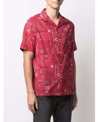 rotes Kurzarmhemd mit Paisley-Muster von IRO
