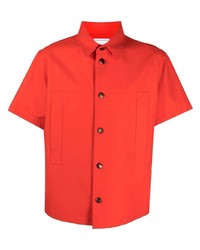 rotes Kurzarmhemd von Bottega Veneta