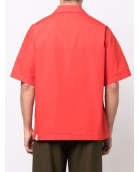 rotes Kurzarmhemd von Jil Sander