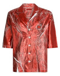 rotes Kurzarmhemd von Dolce & Gabbana