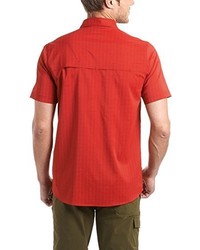 rotes Kurzarmhemd von maier sports