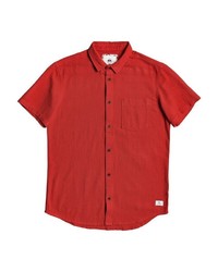 rotes Kurzarmhemd von Quiksilver