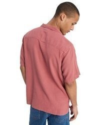 rotes Kurzarmhemd von Quiksilver