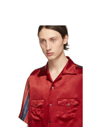 rotes Kurzarmhemd von Gucci