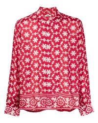 rotes Langarmhemd mit Blumenmuster von Bode