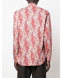 rotes Langarmhemd mit Paisley-Muster von Etro