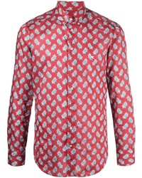 rotes Langarmhemd mit Paisley-Muster von Etro