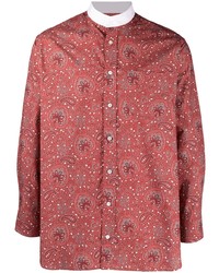 rotes Langarmhemd mit Paisley-Muster von MACKINTOSH
