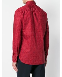 rotes Langarmhemd mit Paisley-Muster von Borriello