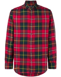 rotes Langarmhemd mit Schottenmuster von Polo Ralph Lauren