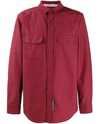 rotes Langarmhemd mit Vichy-Muster von Alexander Wang