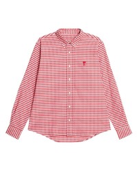 rotes Langarmhemd mit Vichy-Muster von Ami Paris