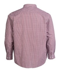 rotes Langarmhemd mit Vichy-Muster von Big fashion