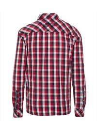 rotes Langarmhemd mit Vichy-Muster von Camp David
