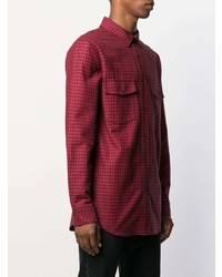 rotes Langarmhemd mit Vichy-Muster von Alexander Wang