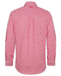 rotes Langarmhemd mit Vichy-Muster von SPIETH & WENSKY