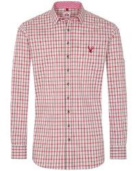 rotes Langarmhemd mit Vichy-Muster von SPIETH & WENSKY