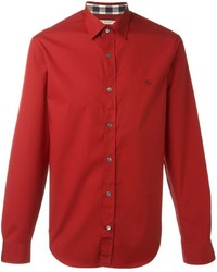 rotes Langarmhemd von Burberry