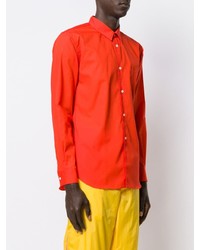 rotes Langarmhemd von Comme Des Garcons SHIRT