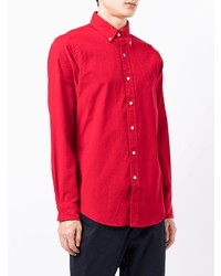 rotes Langarmhemd von Polo Ralph Lauren