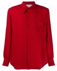 rotes Langarmhemd von Gucci