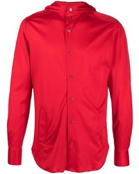 rotes Langarmhemd von Kiton