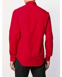 rotes Langarmhemd von Versace