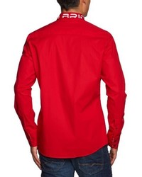 rotes Langarmhemd von Redbridge