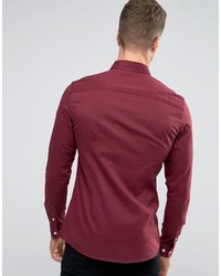 rotes Langarmhemd von Asos