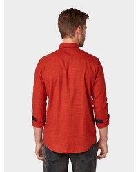 rotes Langarmhemd von Tom Tailor